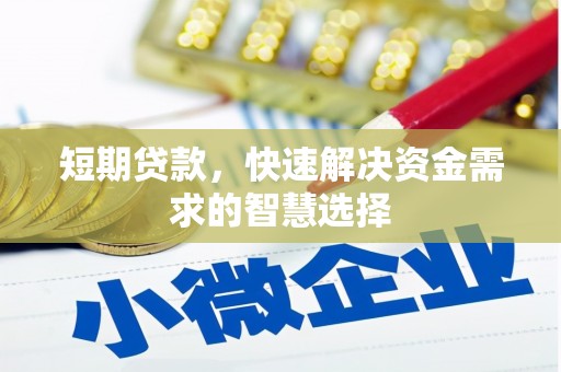 湘西短期贷款，快速解决资金需求的智慧选择