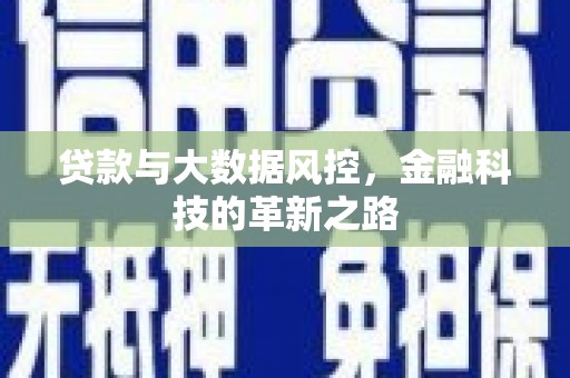 枋寮贷款与大数据风控，金融科技的革新之路