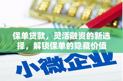 阜平保单贷款，灵活融资的新选择，解锁保单的隐藏价值