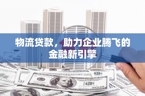 嵩县物流贷款，助力企业腾飞的金融新引擎