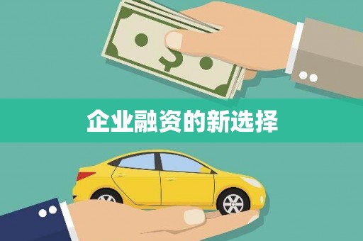 东昌府企业融资的新选择