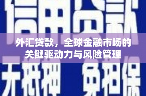长安外汇贷款，全球金融市场的关键驱动力与风险管理