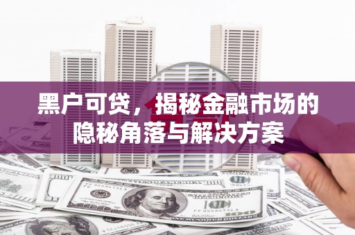 湖里黑户可贷，揭秘金融市场的隐秘角落与解决方案