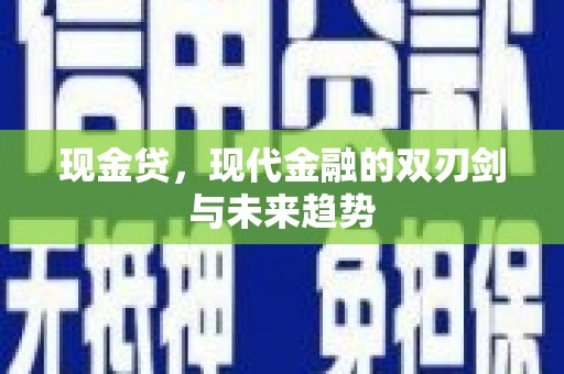 城区现金贷，现代金融的双刃剑与未来趋势