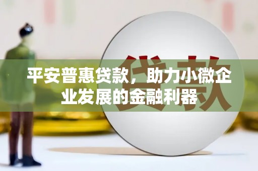 麦寮平安普惠贷款，助力小微企业发展的金融利器