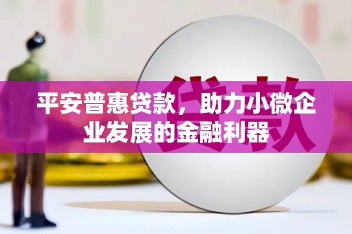黄大仙平安普惠贷款，助力小微企业发展的金融利器