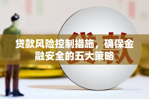 泰州贷款风险控制措施，确保金融安全的五大策略