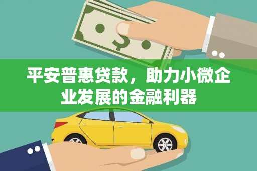 双桥平安普惠贷款，助力小微企业发展的金融利器