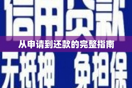 洮南从申请到还款的完整指南