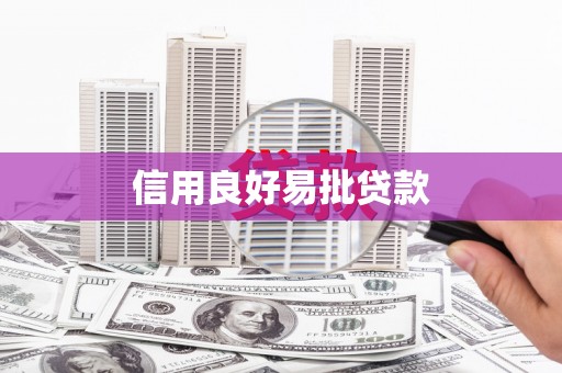 镇远信用良好易批贷款